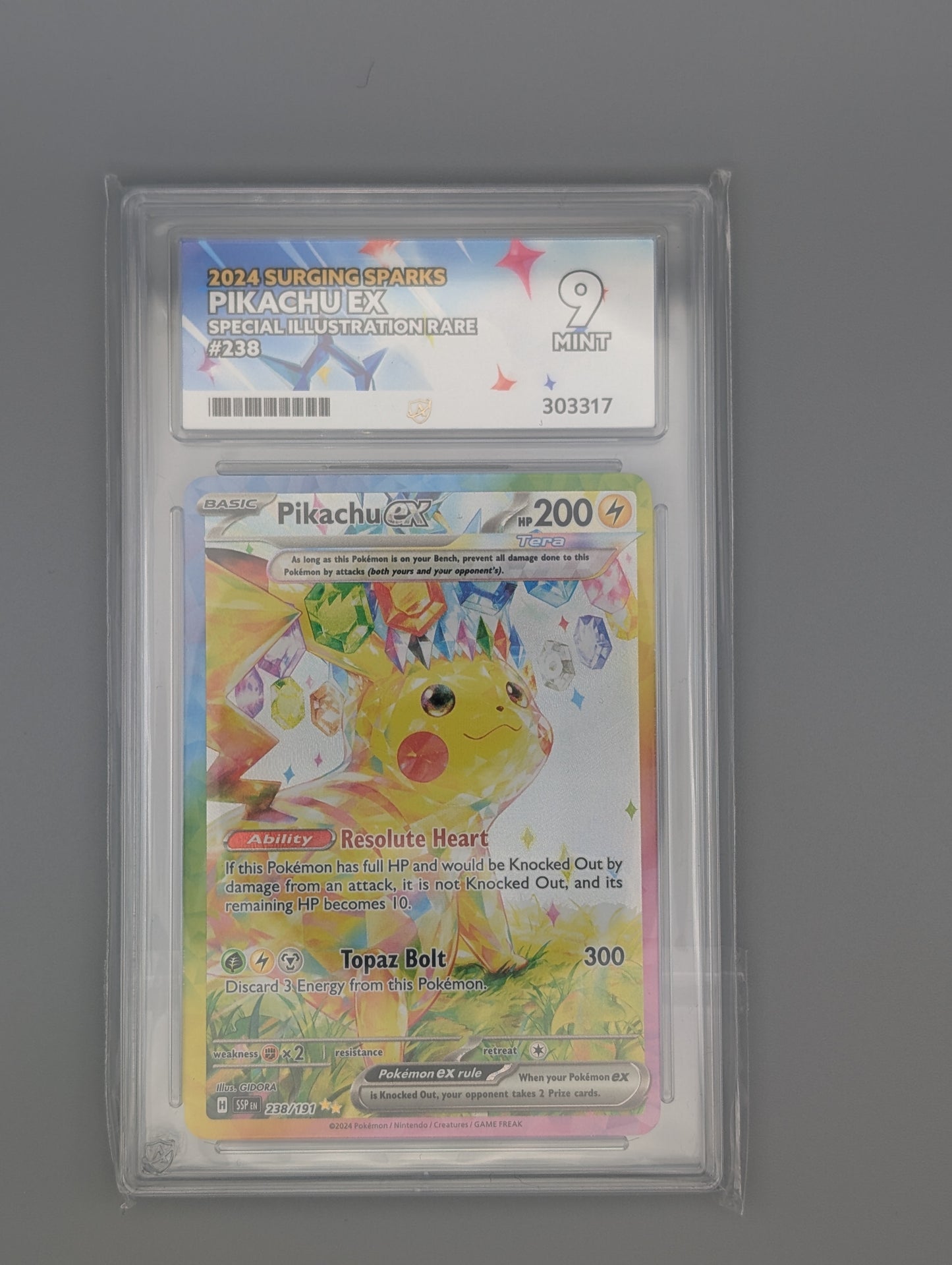 Pikachu ex 238/191 Surging Sparks ACE 9