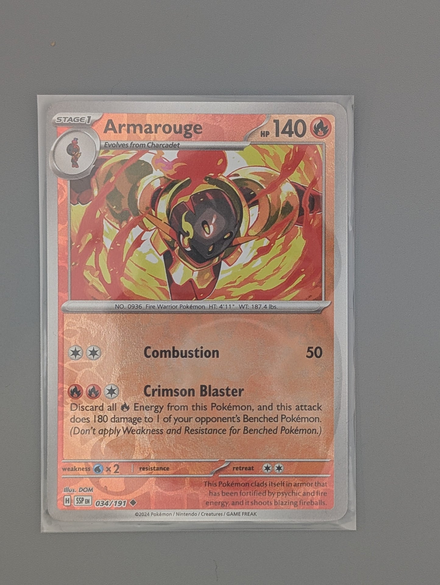 Armarouge 14/191 reverse holo-NM or better