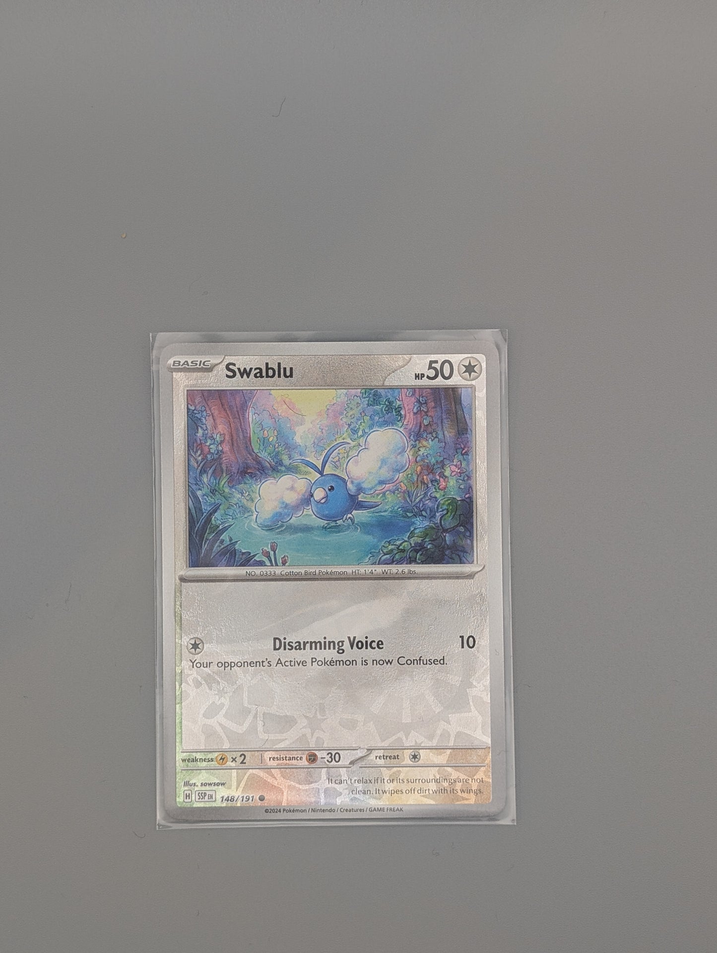 Swablu 148/191 reverse holo-NM or better