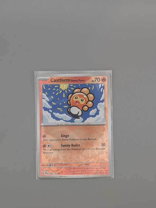 Castform sunny form 20/191 reverse- NM or better