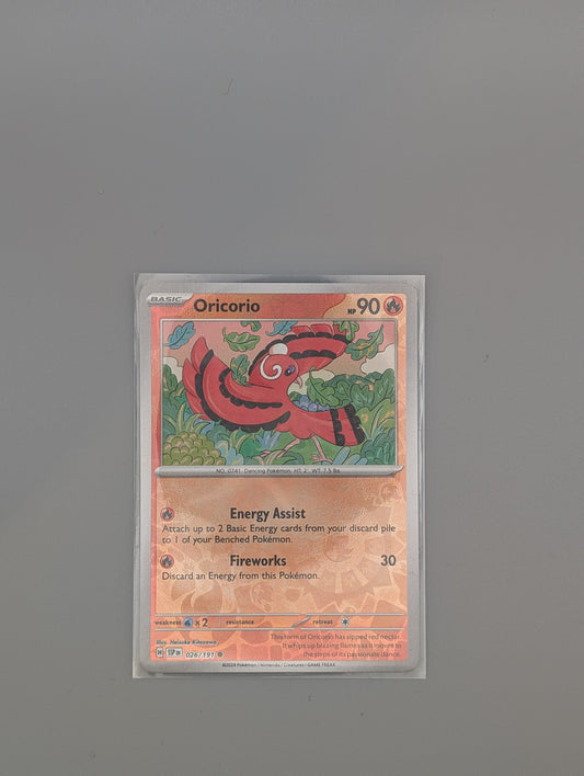 Oricorio 26/191 reverse holo- NM or better