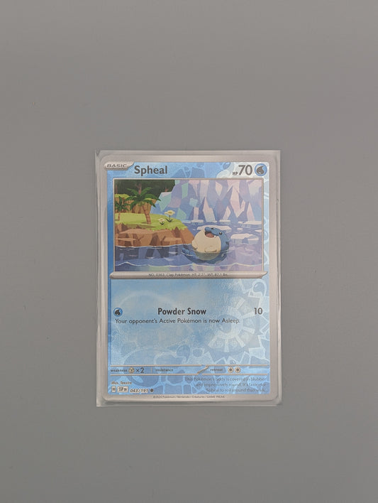 Spheal 43/191 reverse holo- NM or better